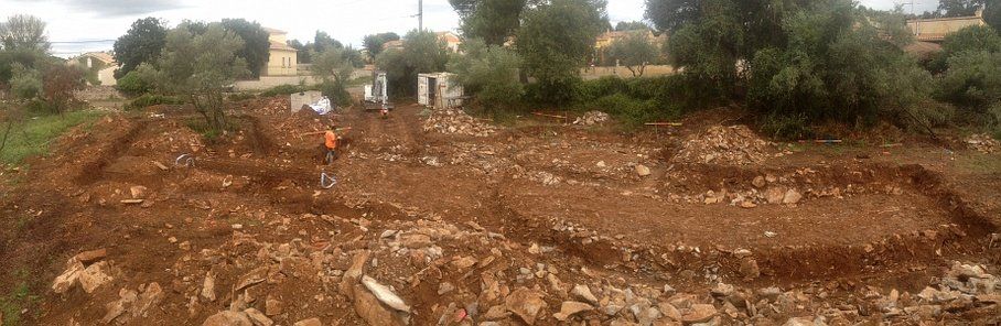 Réalisations JCR terrassement et assainissement dans l'Hérault fouilles villa