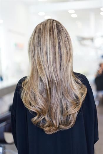 Balayage helle Haare Balayage helle Haare