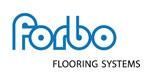 Das Logo von Forbo Flooring Systems ist blau und weiß auf weißem Hintergrund.