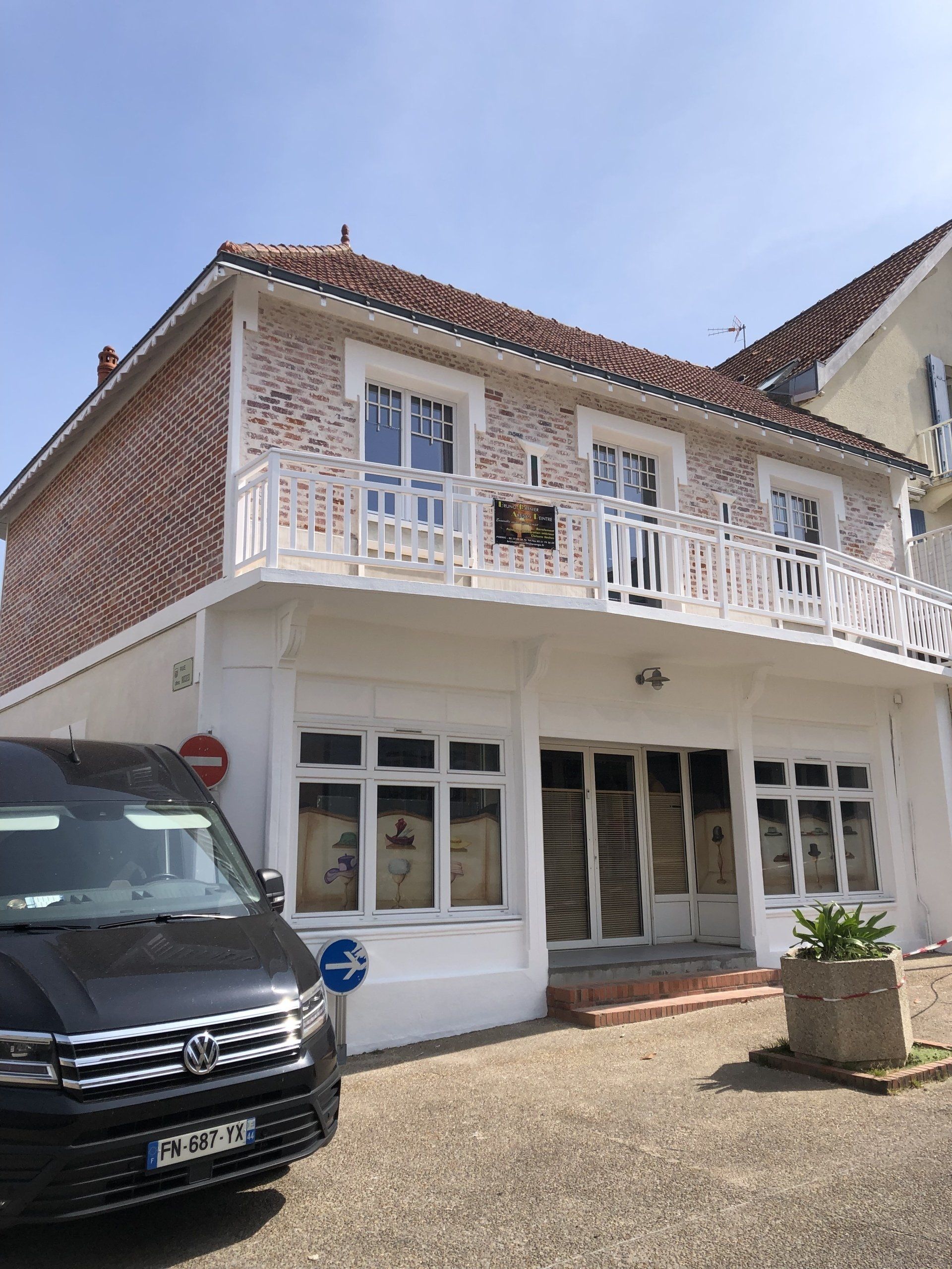 Réfection de façade sur d'un ancien magasin