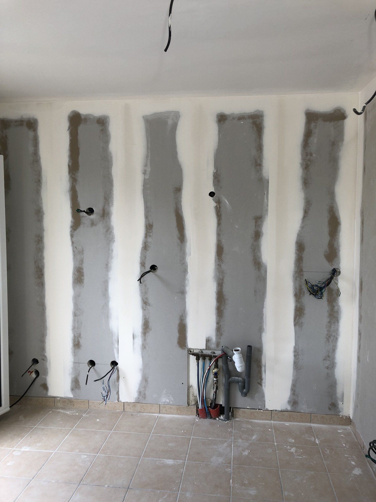 pose de placo et joint