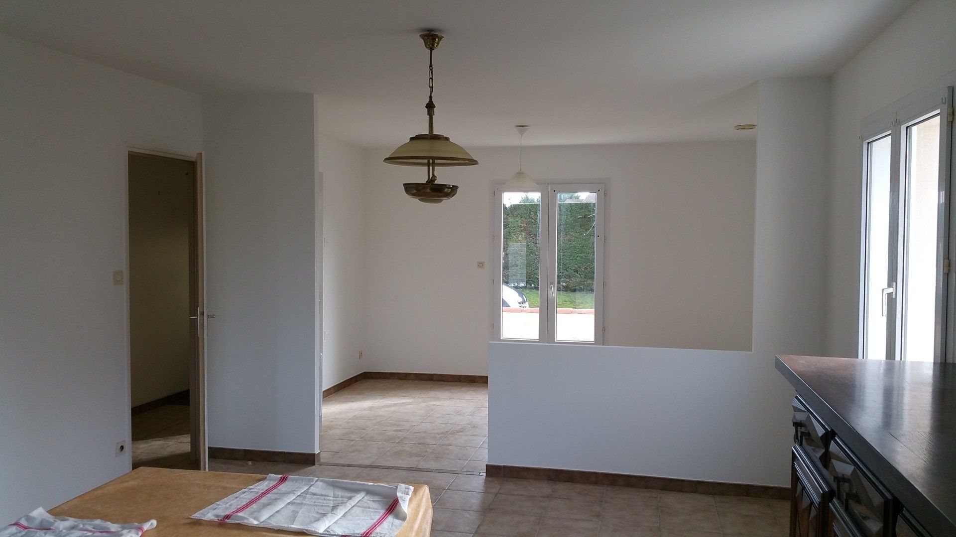 finition pour ouverture de cuisine