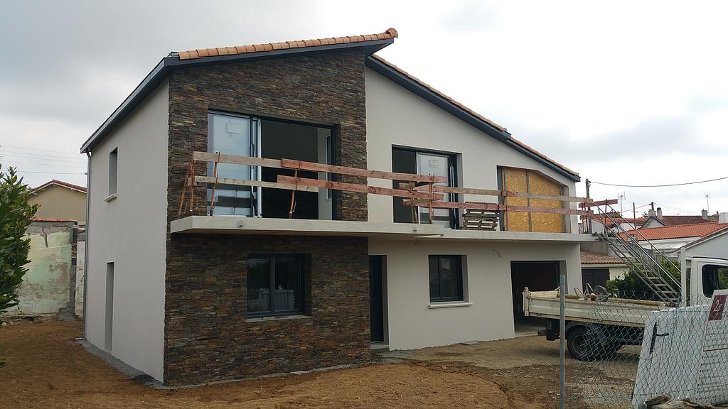 Rénovation de façade bi tons