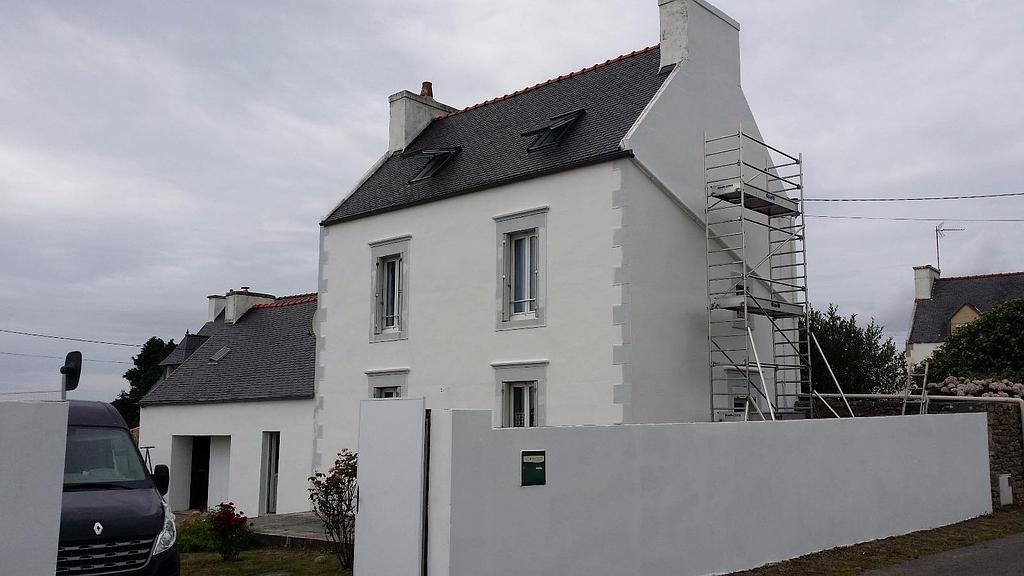 Avant rénovation façade maison 2 étages