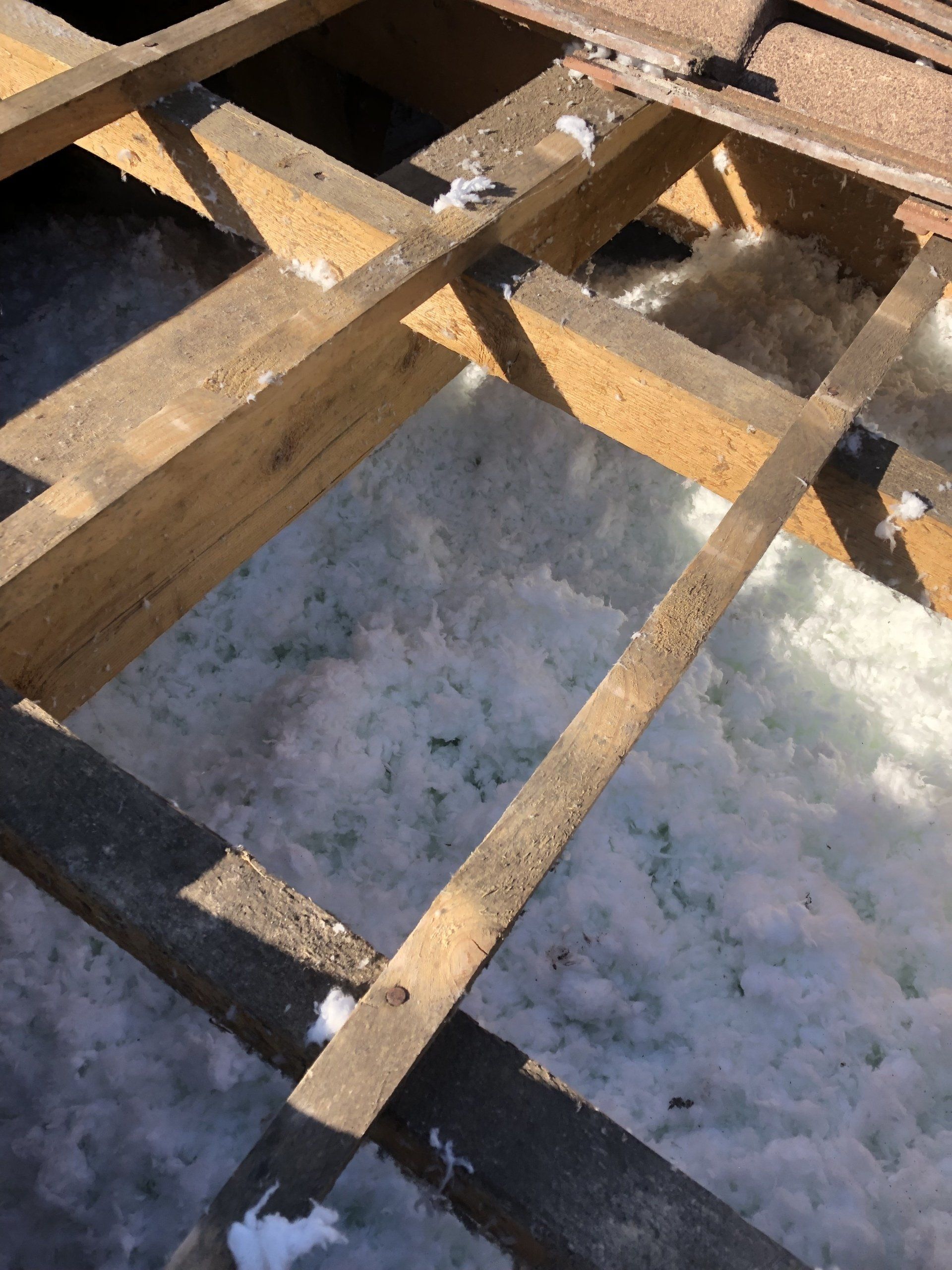 isolation pulsée sous toiture avec charpente