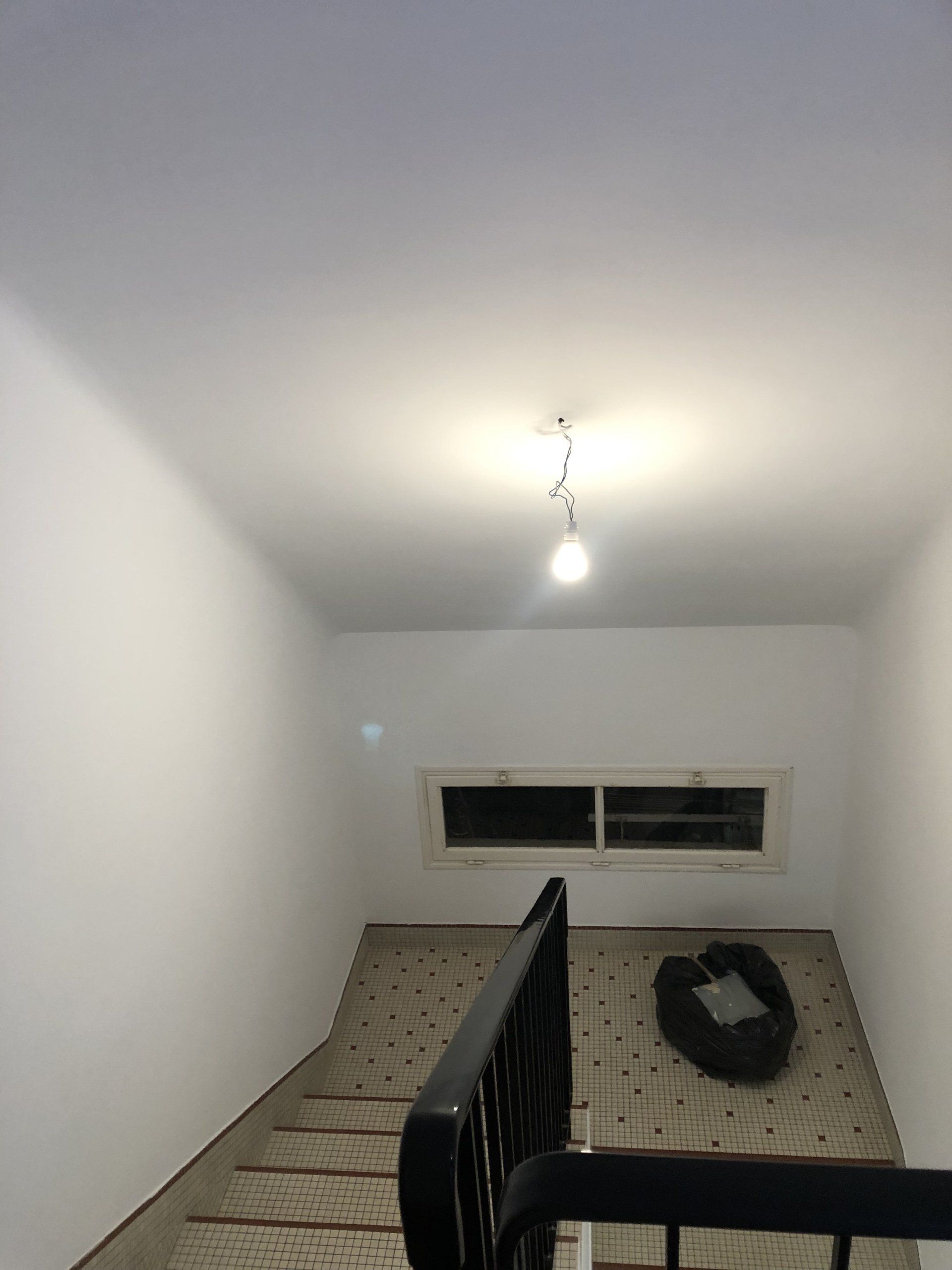 placo et peinture blanche