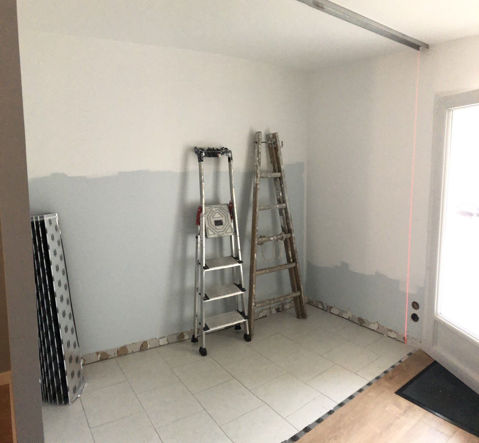 pose de placo pour une salle de bain