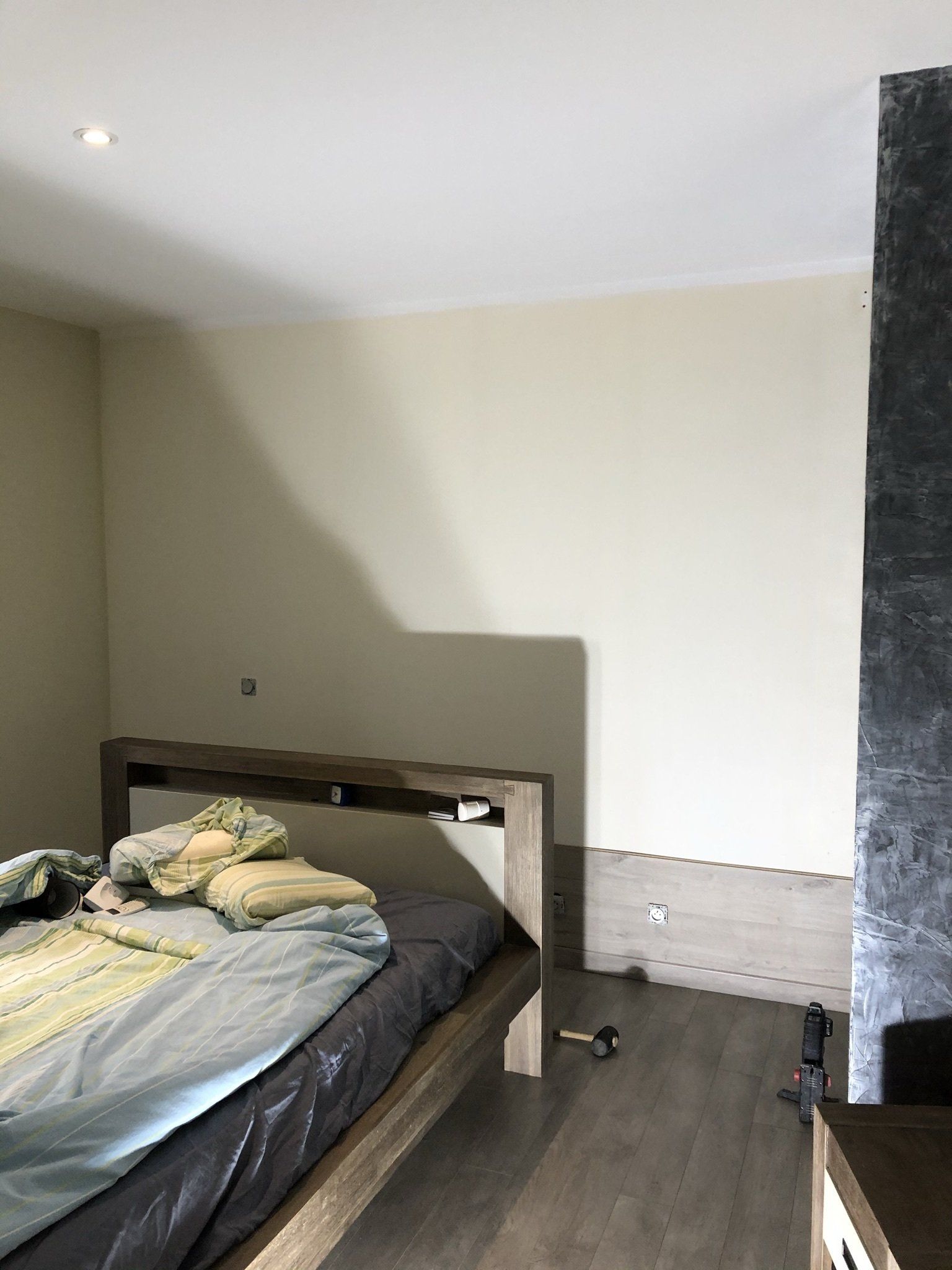 revêtement muraux pendant les travaux