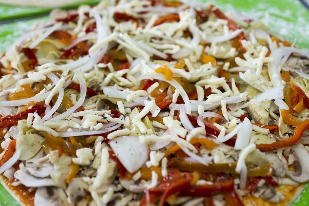 Préparation de la pizza