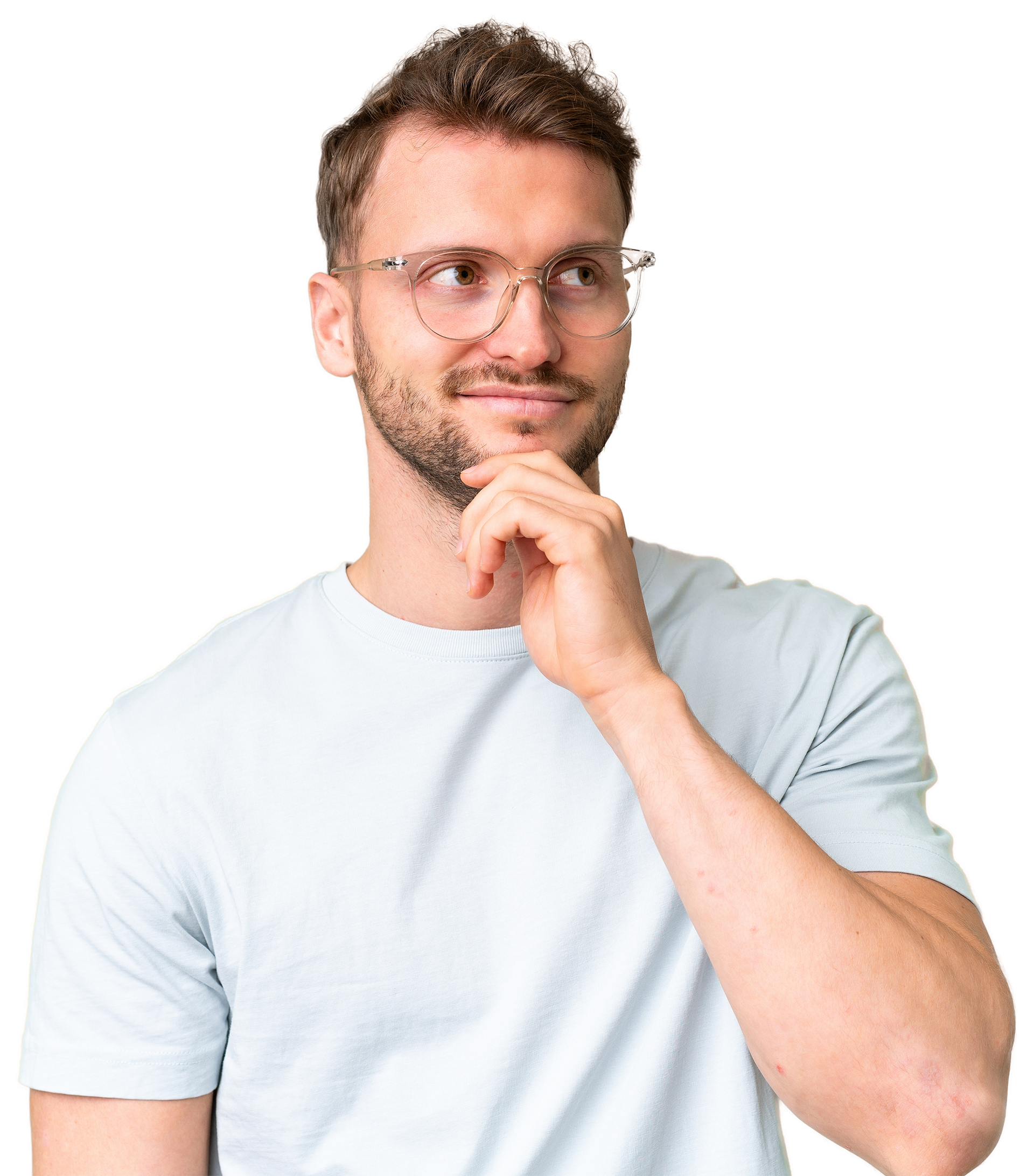 Un homme en train de réfléchir