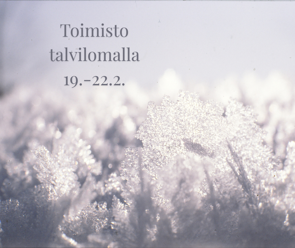 Toimisto talvilomalla