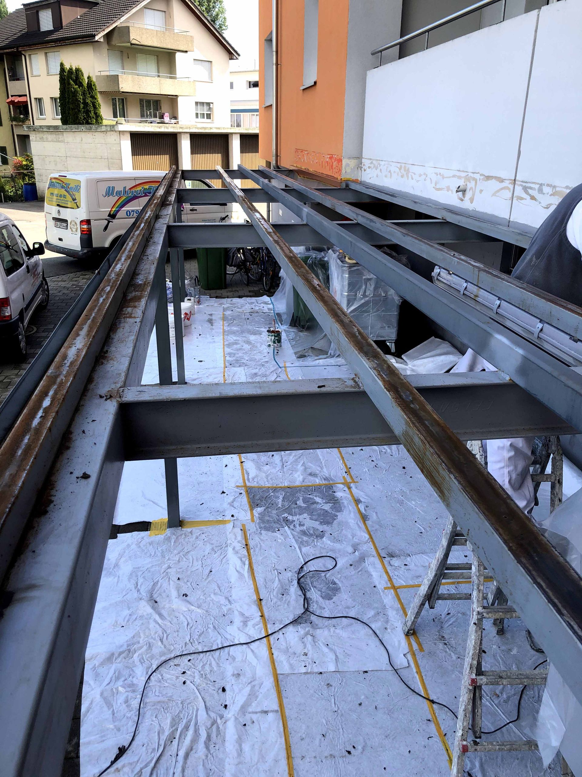 Lackierarbeiten vorher R'berg