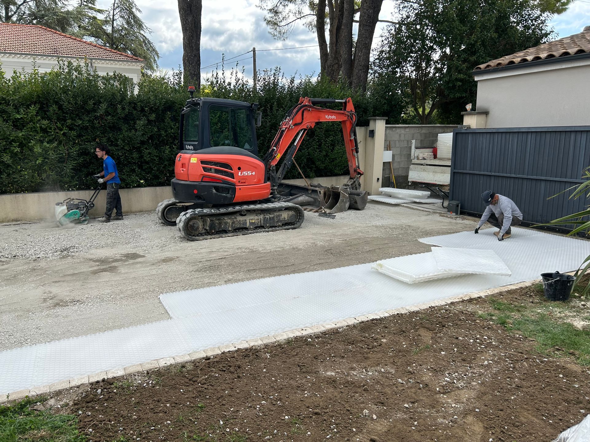 Construction d'une terrasse extérieure