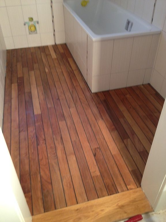 Déglon - Parquet Teck pour salle de bain