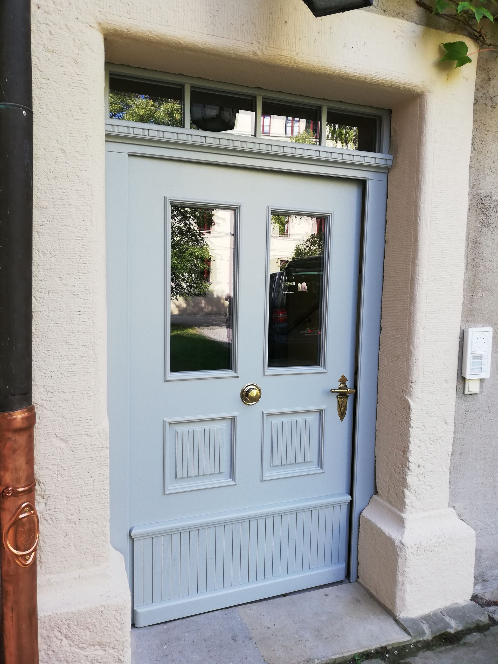 Haustür Pfarramt Dohna - Neubau