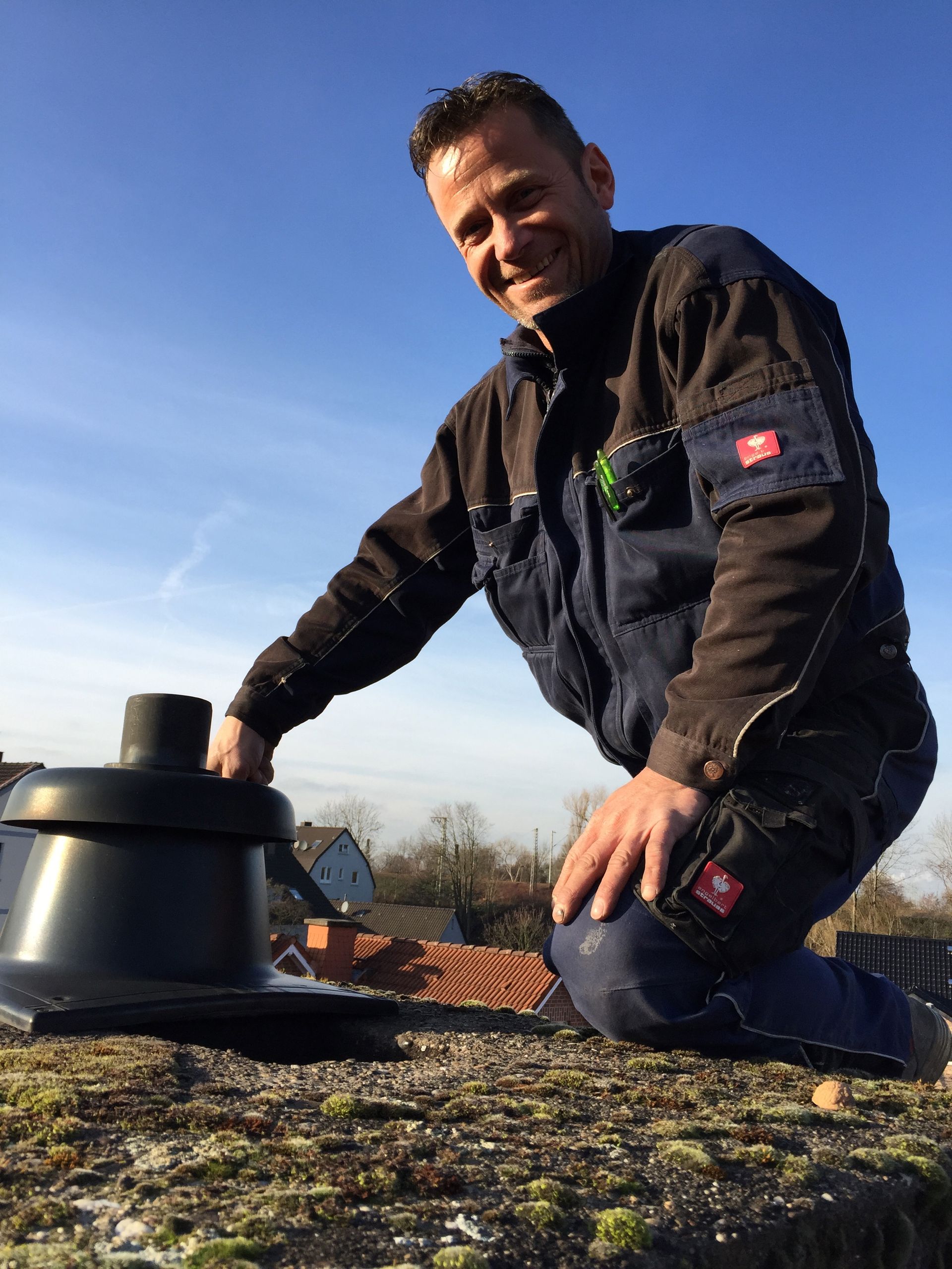 Thorsten Kaiser bei der Arbeit draußen