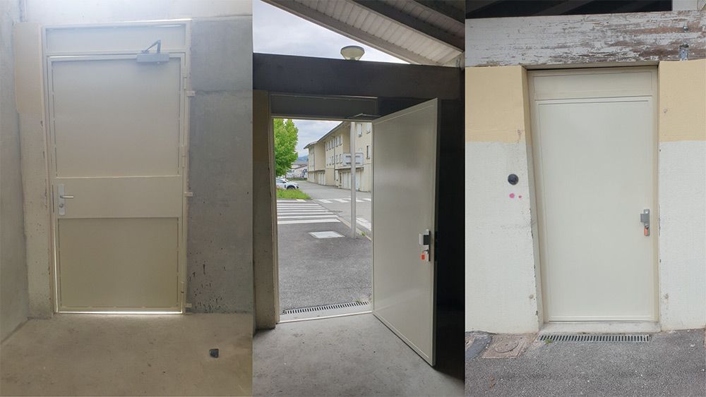 Portes dans un atelier