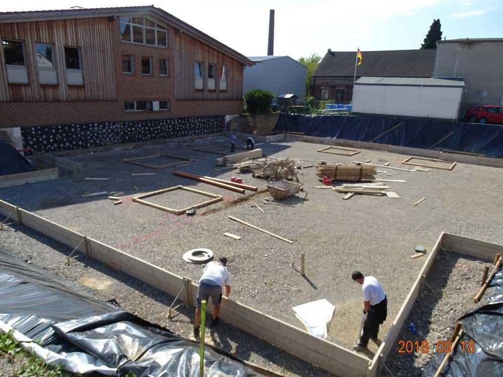 Ein Foto einer Baustelle aus dem Jahr 2014