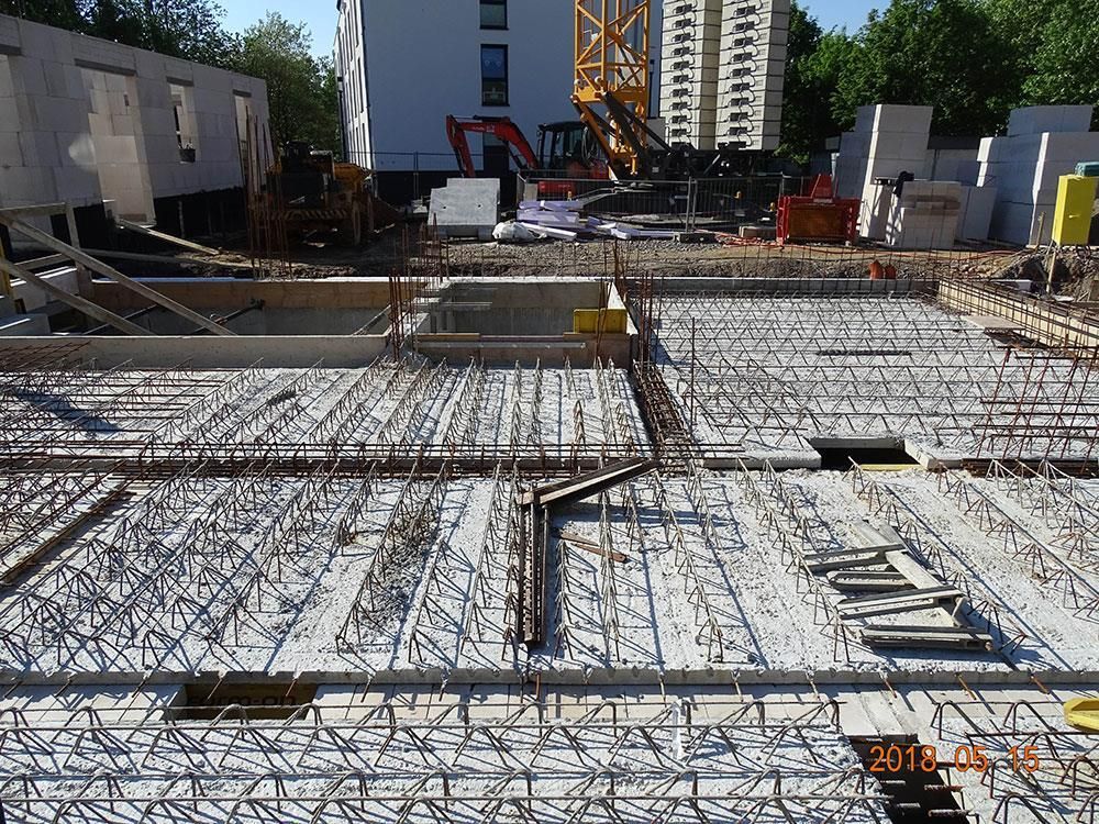 Ein Foto einer Baustelle wurde 2017 aufgenommen