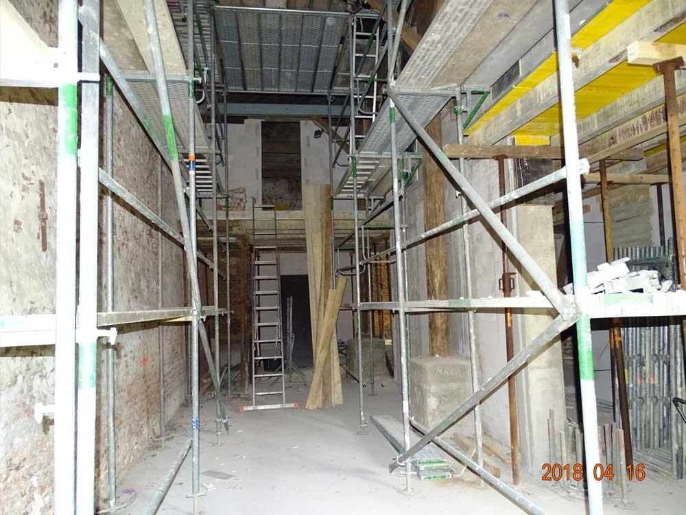 Ein Foto einer Baustelle wurde 2018 aufgenommen