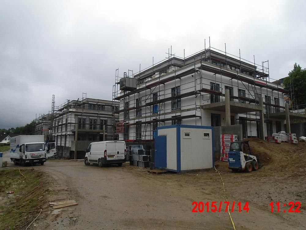 Ein Bild eines im Bau befindlichen Gebäudes wurde 2015 aufgenommen