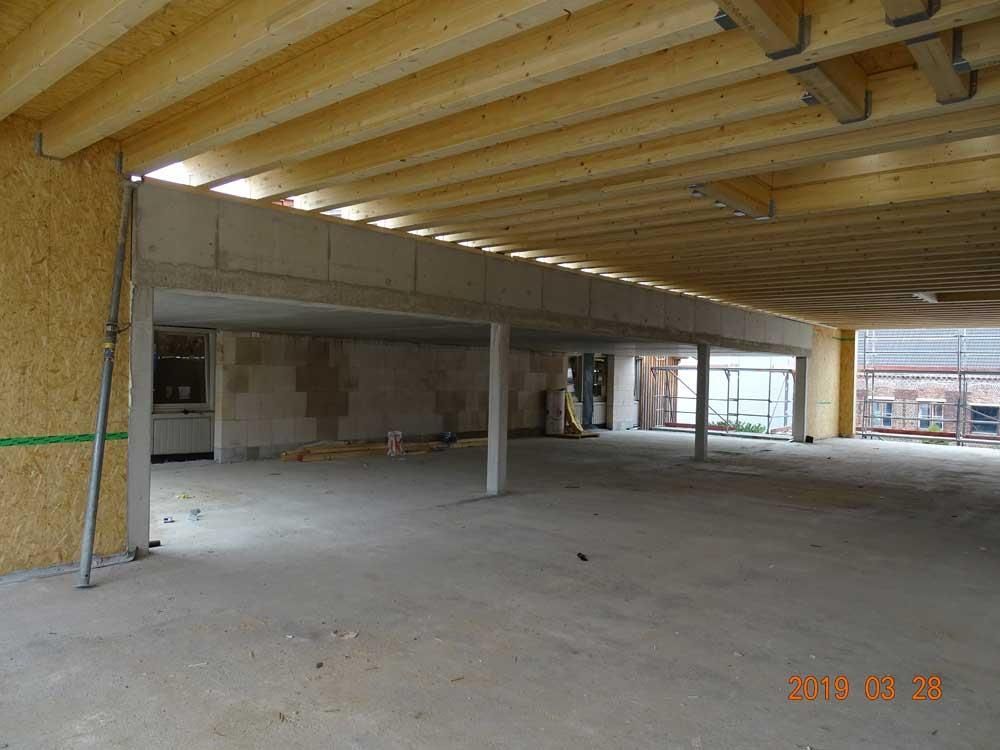 Ein Foto eines im Bau befindlichen Gebäudes wurde 2015 aufgenommen