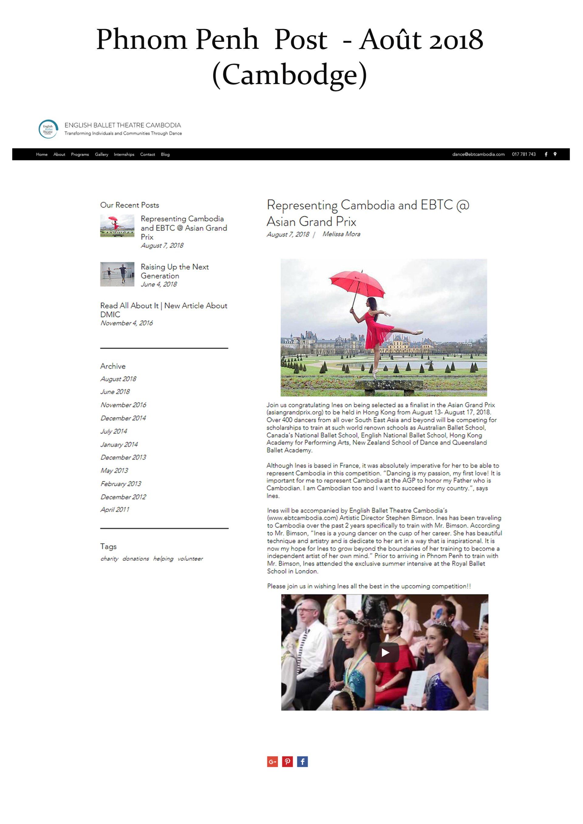 Phnom Penh Post - Août 2018