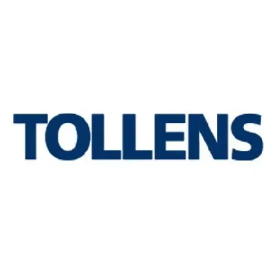Logo Tollens en caractères bleu foncé sur fond blanc.