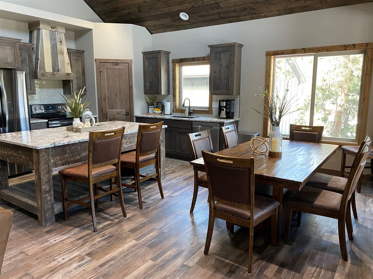 Modern kitchen at Moose Creek Retreat