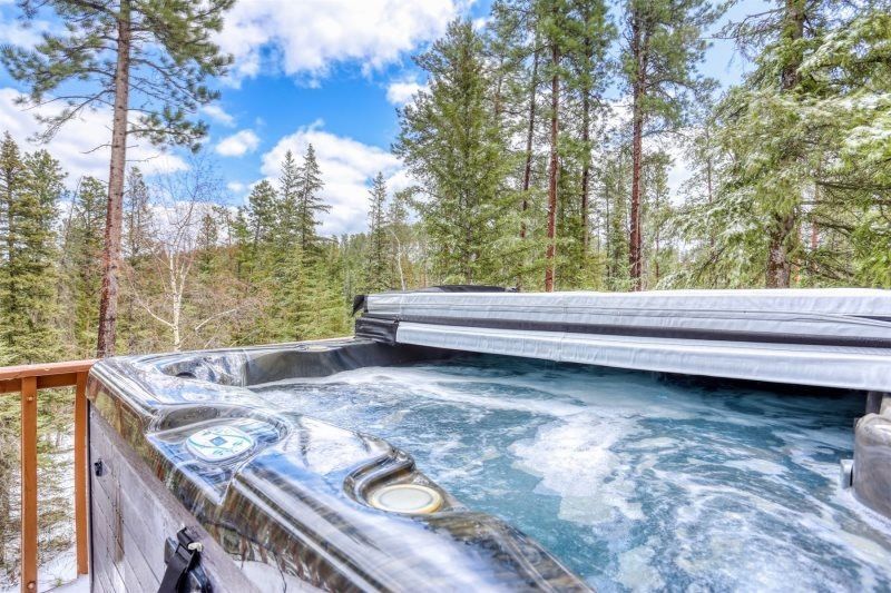 Beautiful scenery from luxury Deadwood Connections rental with private hot tub