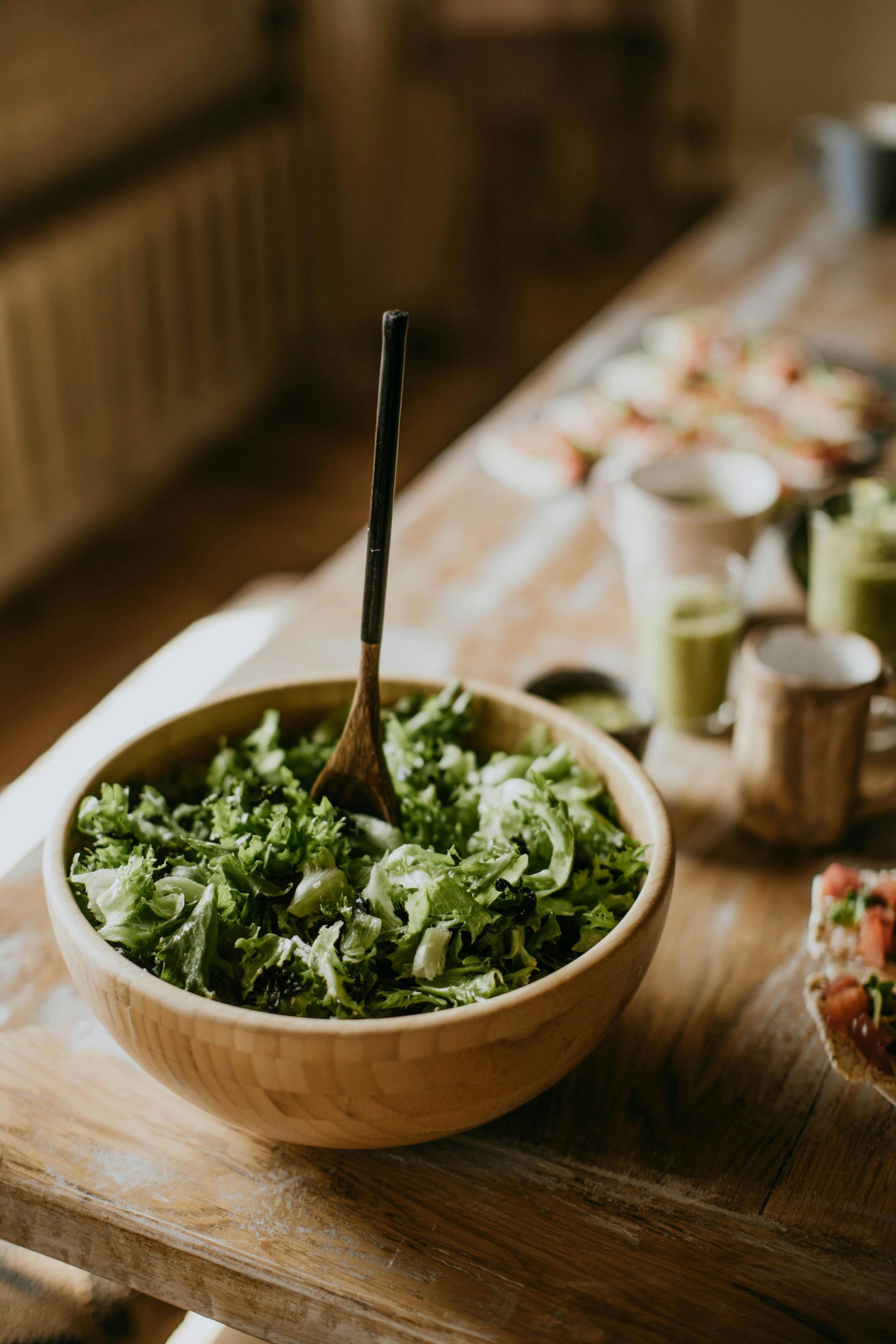 Fresh salad on a table to showcase seasonal dishes in Deadwood SD 