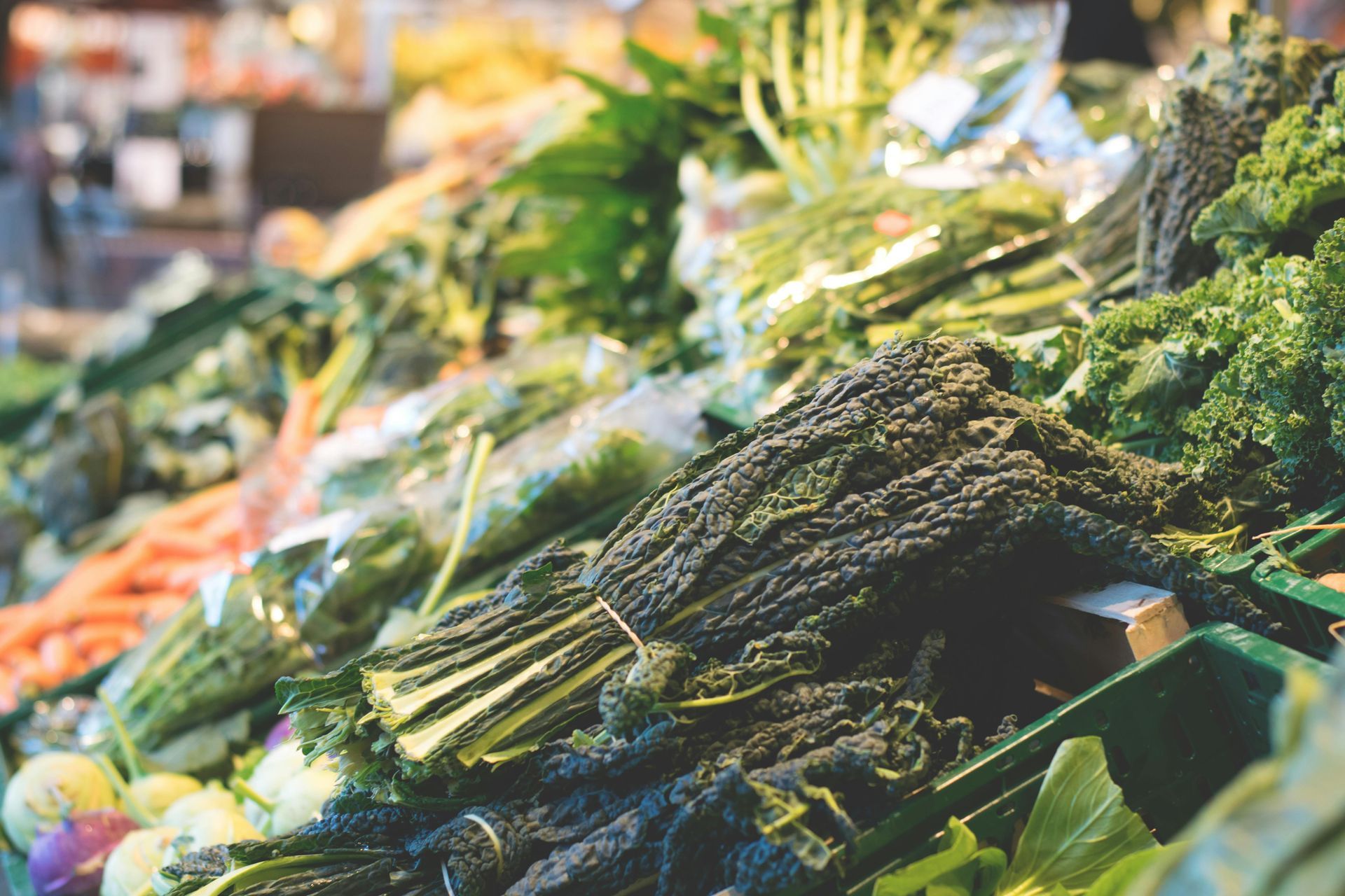 Fresh produce at a local farmer's market