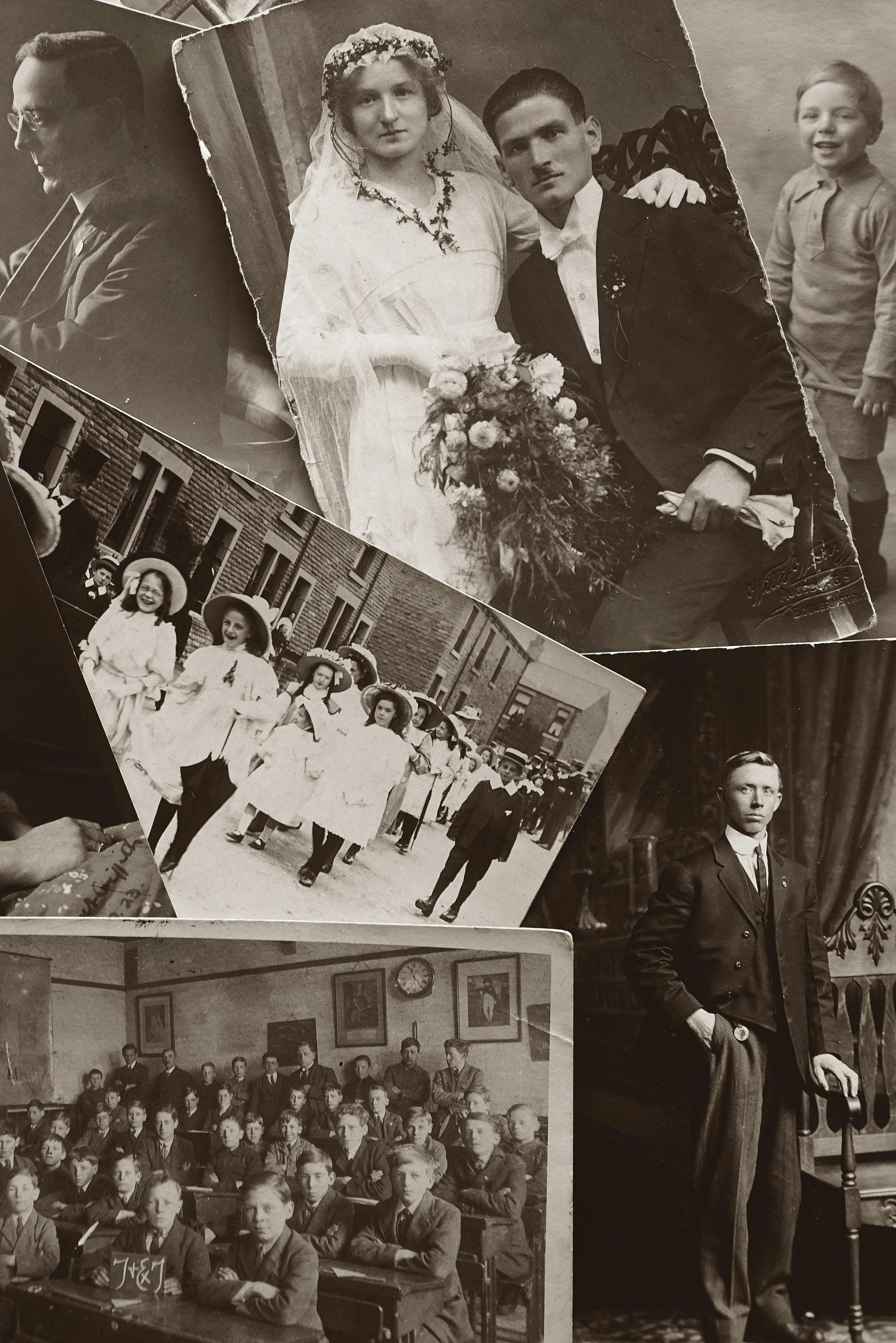 Historic black and white pictures to showcase the history and stories of Deadwood
