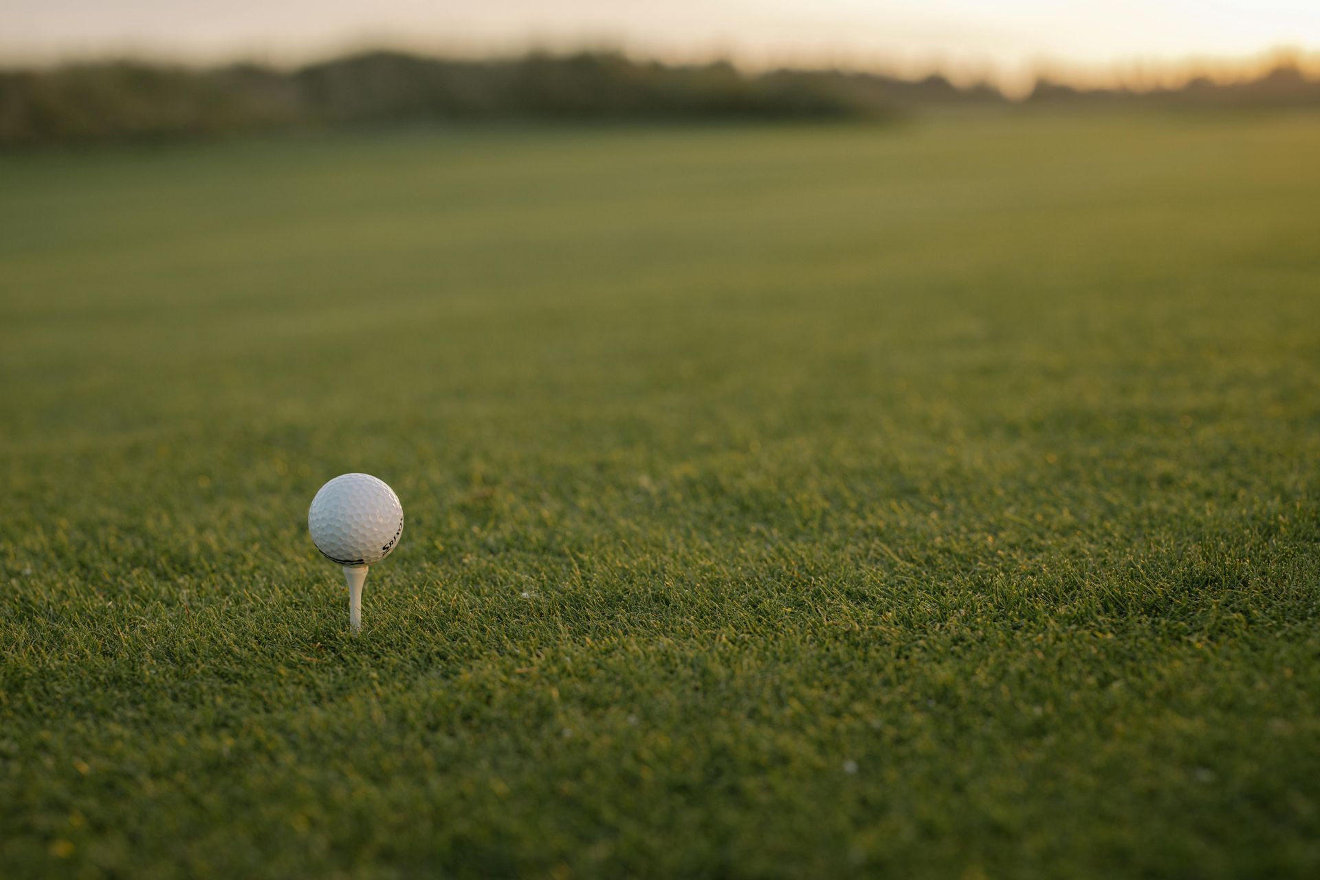 Golf ball sitting on a tee at Spearfish Canyon Golf Club