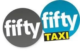 fifty-fifty Taxi Logo