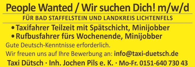 Gelbes Stellenanzeigen-Plakat Gelbes Stellenanzeigen-Plakat mit Informationen für Fahrerjobs.