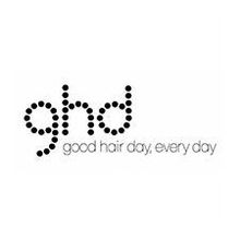 El logotipo de ghd es un buen día para el cabello todos los días.