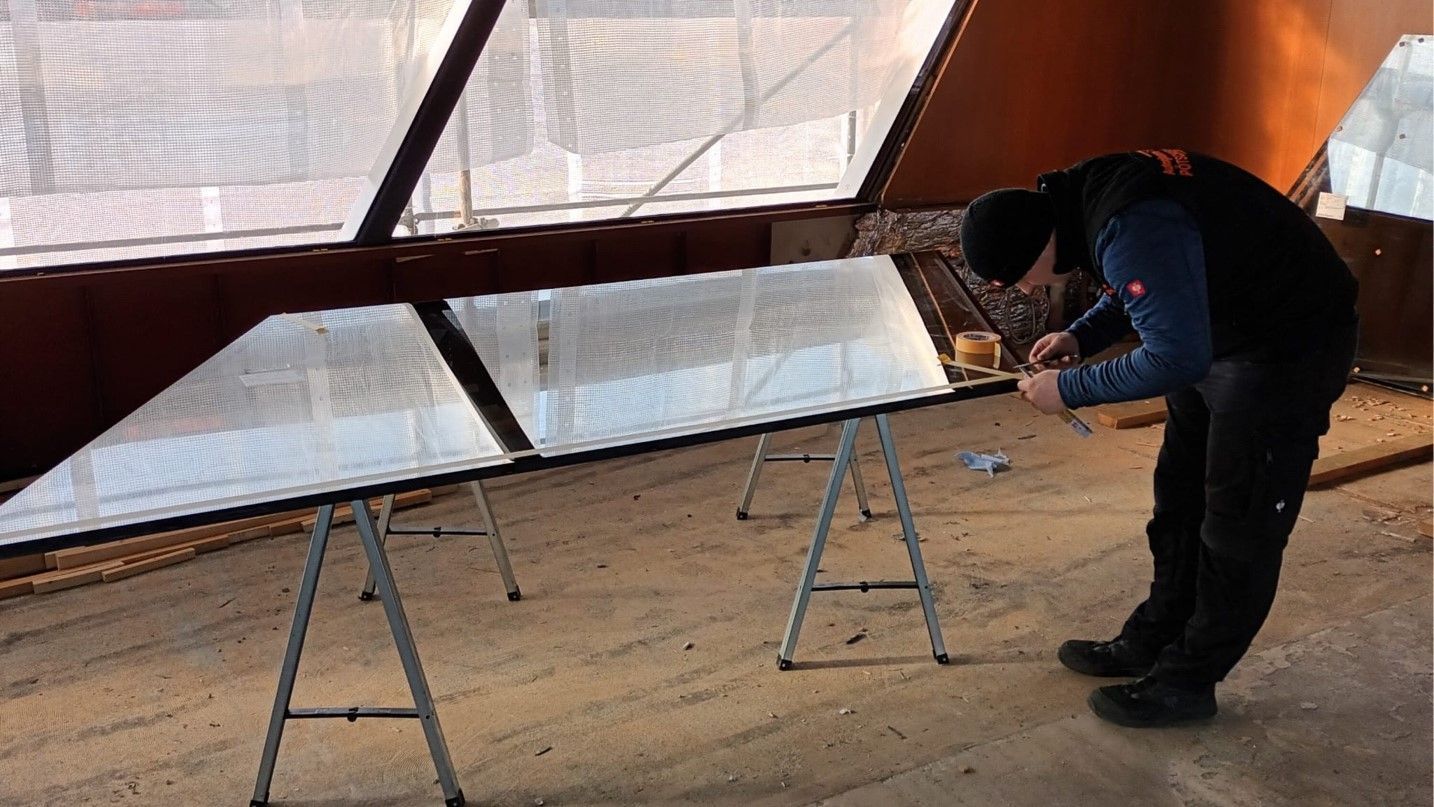 Neue Schiffsverglasung