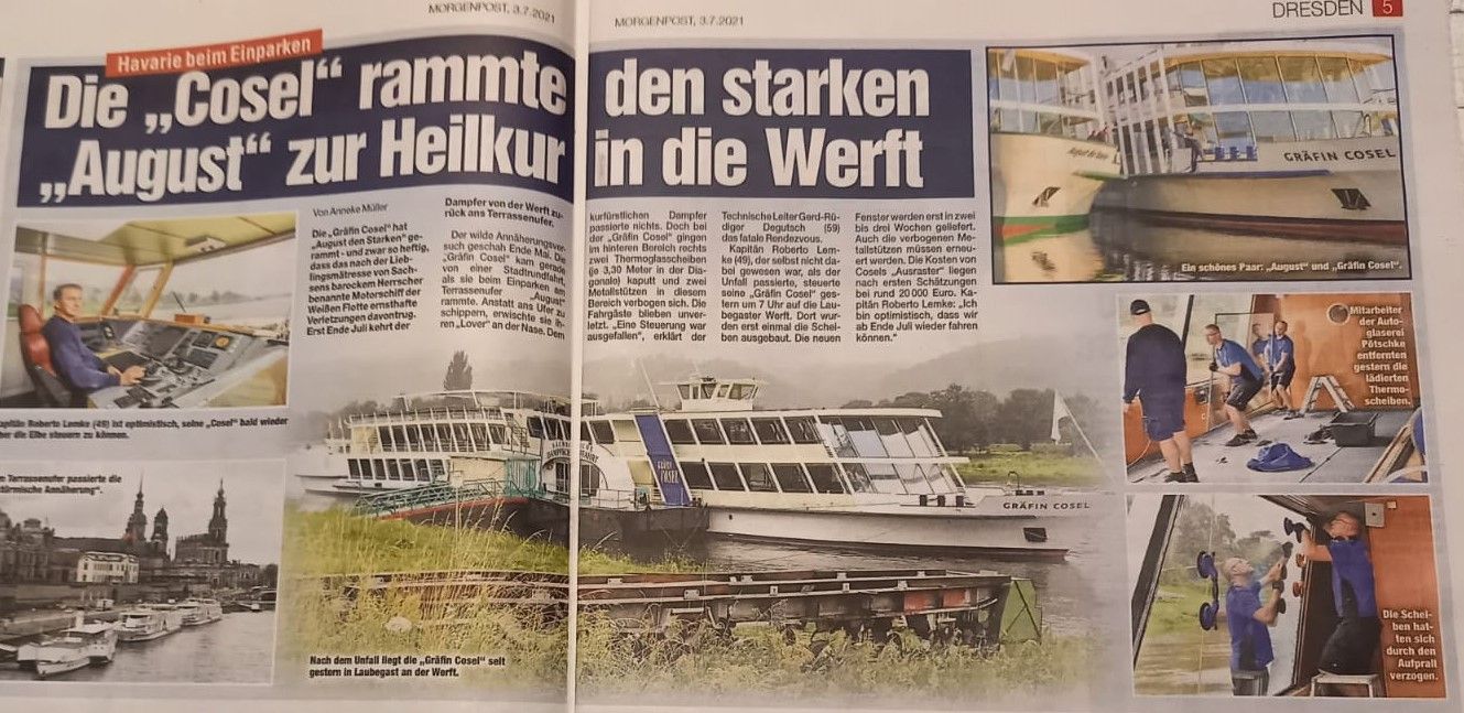 Zeitungsartikel von Autoglaserei und Kfz-Werkstatt Pötschke