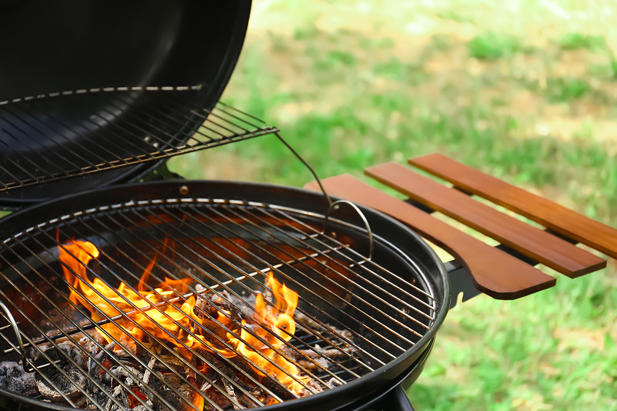 Barbecue allumé