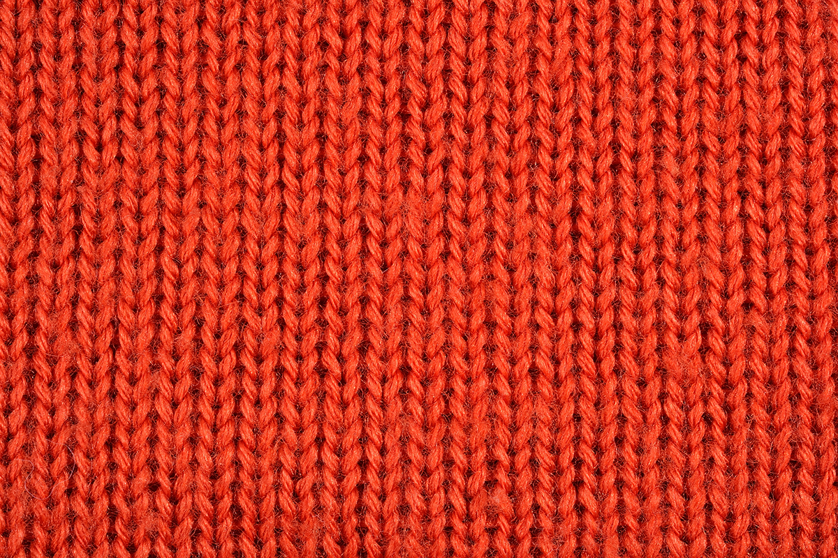 Gros plan sur des mailles de tricot