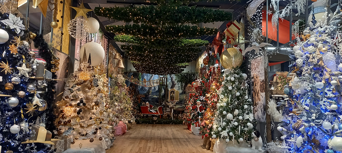 Hall avec décorations de Noël