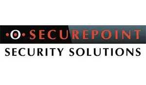 Das Logo für sichere Punkte Sicherheitslösungen ist schwarz und rot .