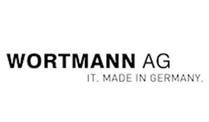 das logo von wortmann ag ist schwarz und weiß und wurde in deutschland hergestellt .