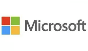 Das Logo von microsoft ist auf einem weißen Hintergrund .