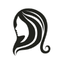 Symbol einer Frau mit langen Haaren