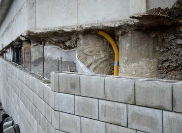 Raum im Bau aus Holz