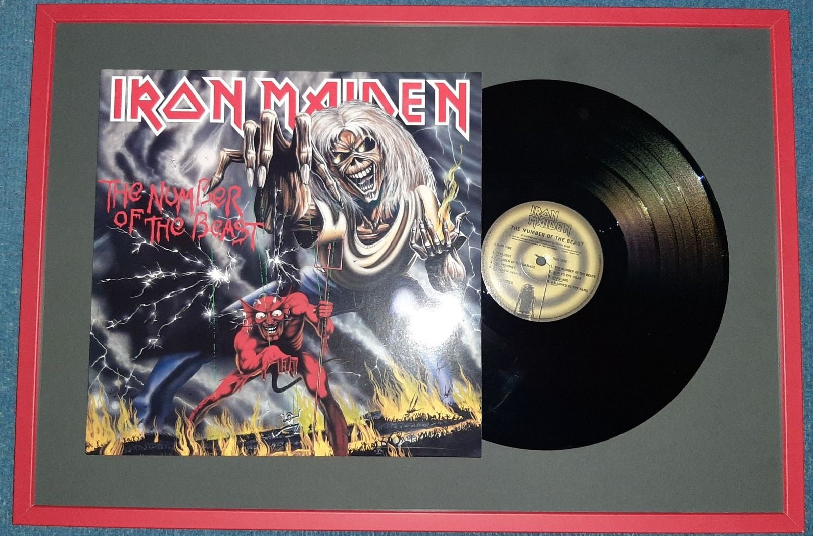 Cadre vinyle Iron Maiden