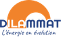 Un logo pour dilamat l'énergie en évolution