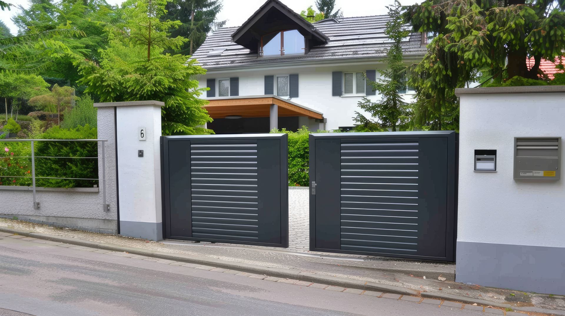 Portail d'entrée motorisé